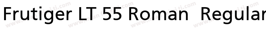 Frutiger LT 55 Roman  Regular字体转换